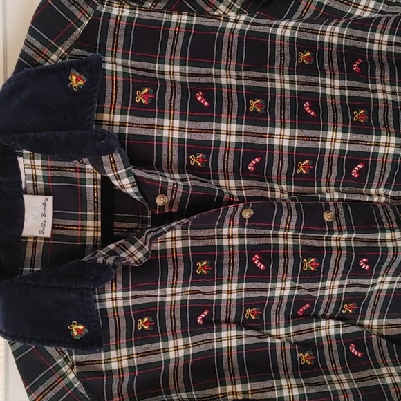 Vintage Holiday Long Sleeve Button Down Womens Sz Medium Plaid Metallic Velvour - Picture 3 of 10